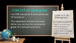 CORE HL7 API (1 License, 5 HL7 Products)