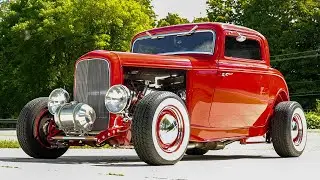 1932 Ford Model A 3-Window Coupe Hot Rod 351ci V8 Walk-around Video