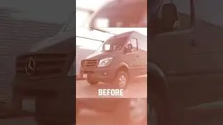 BEFORE & AFTER: Luxury 4x4 Sprinter Van Conversion #shorts