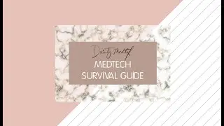 Dainty Medtek | MEDTECH SURVIVAL GUIDE (PART 1) | TIPS ON STUDYING THE MAJOR SUBJECTS IN BS MEDTECH