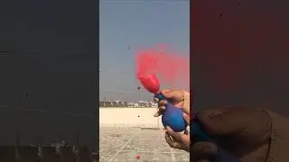Holi Colour Fog bomb DIY 😍😍 #holi