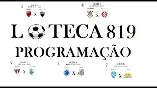 LOTECA 819 PROGRAMA&Ccedil;&Atilde;O