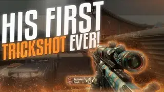 HIS FIRST TRICKSHOT EVER!