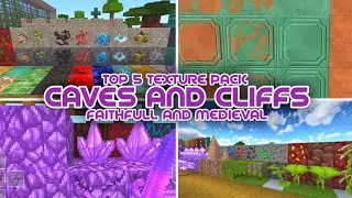 ☘️ TOP 5 TEXTURE PACK 1.17 ☘️ TEXTURE PACK MCPE/MCPC YANG SUPPORT CAVES AND CLIFFS!!!!!