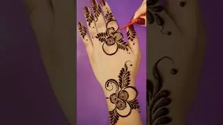 very beautiful lotus backhand mehndi design || easy and stylish full-hand mehndi design stylish