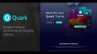Quark - Single Product Shopify Theme | Themeforest Website Templates and Themes