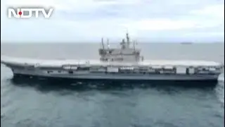 First Made-In-India Aircraft Carrier Vikrant Sets Sail For Maiden Trials