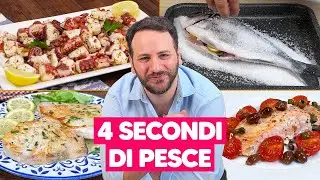 4 secondi piatti di pesce FACILI, VELOCI e GUSTOSI da provare subito! 🐟​