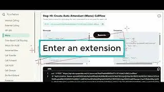 Menu Feature - Create Auto Attendant (Menu) Callflow