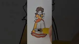 #princessdaisy #supermario #mariokart #marioparty #shorts #satisfying #coloring #fyp #art #viral