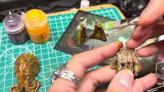 Cthulu in deep water.  Diorama build part 3. 