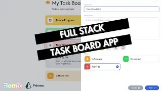 🚀 Build a Full-Stack Task Management App from Scratch with Remix & Prisma | WebDevYT 💻