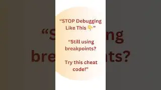 Debug without Debugger 😈Java, JavaTips, DebugJava, JavaDebugging, DebugWithoutDebugger,