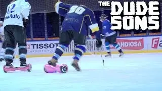 Hoverboard Ice Hockey Challenge - Jarppi vs HP - The Dudesons