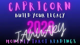 Capricorn ♑️ January 2026: Build Your Legacy | Monthly Tarot Reading ✨