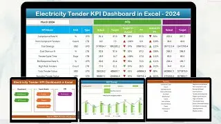 Electricity Tender KPI Dashboard in Excel
