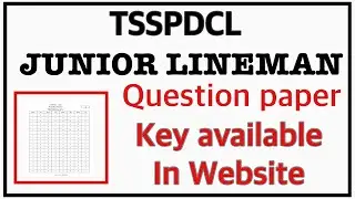 TSSPDCL JLM KEY AVAILABLE IN WEBSITE ||