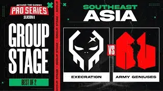 Execration vs Army Geniuses Game 1 - BTS Pro Series 8 SEA: Group Stage w/ Ares & Danog