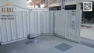Turning (L-Type) Automatic Gate Installed in Indore | Verve Grid Innovation