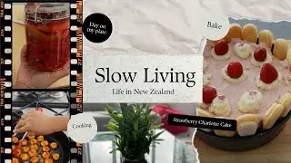 #12: Slow Living | Strawberry Charlotte Cake | ASMR |SILENT VLOG | Valentine Month |Her LittleHaven