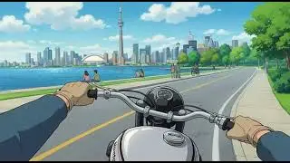 (2D Animation Style) Harbourfront Centre, Toronto, Canada