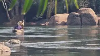 Moa river at Tiwai Island, Sierra Leone
