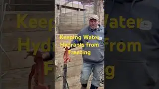 Don't Allow Your Water Hydrants to Freeze During the  Winter #frozenwater #water #feedinganimals