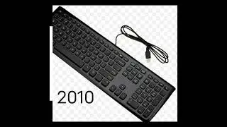 Keyboard revolution 1990 to 2020 #shortsviral