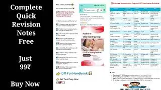 Complete Child Health Nursing Quick Revision Notes 📚💯