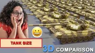 3D Comparison: Military Tank strength by country 2021 | Countries Comparison by Military Strength
