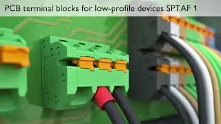 PCB terminal blocks and PCB connectors of the COMBICON series for the ideal device connection