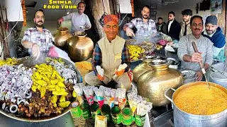 Best Street Food In Shimla | Shimla Food Tour | Best Nashta Himachal Dhaba Food | Indian Street Food