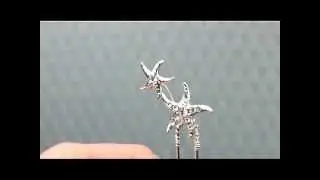 Small Silver & Rhinestone Starfish Hair Pins by Hair Comes the Bride