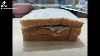 Japanese seaweed and crab stick sandwich and ham and dried&nbsp;shredded&nbsp;pork sandwich