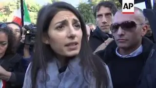 Rome march against constitutional reform