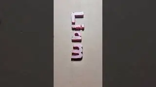 Foam Cutting | Creative Art & Craft with Hot Wire | DIY Foam Letters#shorts