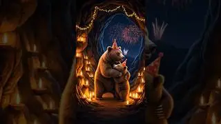 Mom Bear and Baby Bear      #aivideo #aishorts #DreamScreenAI