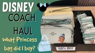 Disney COACH Shopping HAUL Disney Princess Merch