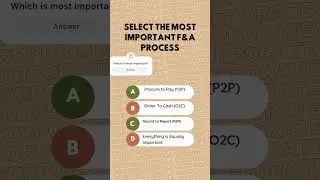 R2R, P2P, O2C which is the most Important Process? #corporatewala #interview #r2r #p2p #o2c