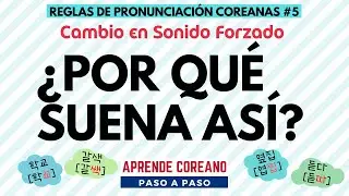 Pronunciación coreana CAMBIO EN FORZADO 된소리되기 경음화 #coreano #clasesdecoreano #koreanpronunciation