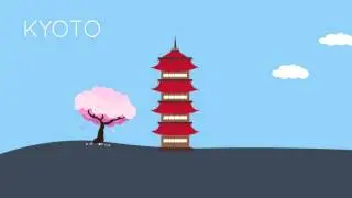 Top 20 Travel Destinations Flat Design Animation