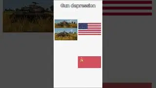 Gun depression America vs USSR #warthunder #memes #shorts