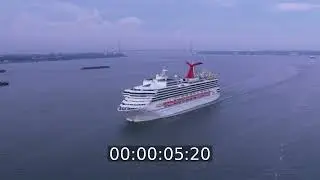 Kreuzfahrtschiff Carnival Freedom in Jersey City in New Jersey, USA