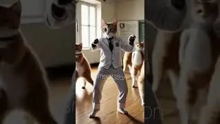 Dancing Paws: Watch My Cat Steal the Show! 😻🎤 #Paw-sitiveEnergy