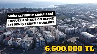 Didim Altınkum’da Havuzlu Sitede | 4+1 Geniş ve Teraslı Satılık Dubleks Daire