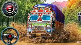 Indian Truck Offroad Mud Driving 🚛💥 | Extreme Truck Simulator Gameplay Hindi