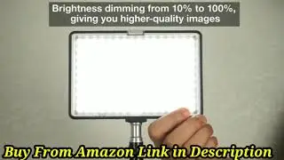 SAMTIAN LED Video Light Kit with 79''Adjustable Light Stand, 2-Pack Dimmable Photography Lighting