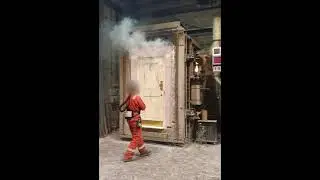 Bespoke Heritage Fire Door Testing - 60 minute full scale test of an in-service fire door.