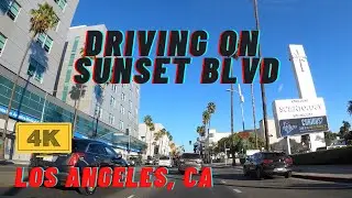 [4K] Sunset Strip, Hollywood; Driving in Los Angeles, California &ndash; Silver Lake, Echo Park, WEHO