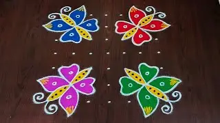 New year and sankranti chukkala muggulu🌷|easy sankranti rangoli kolam|Pongal kolams#Rang Kaa Rangoli